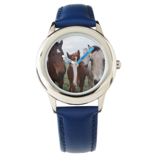 Montre Quatre Chevaux, Les Enfants Regardent. (devant)