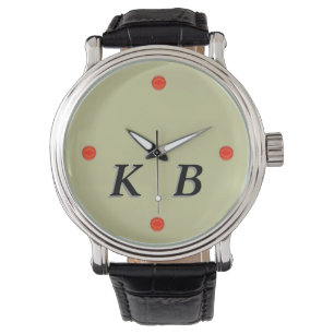 Montre - Quatre points avec initiales