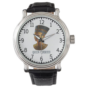 Montre Queen Nefertiti design cadeau égyptien antique