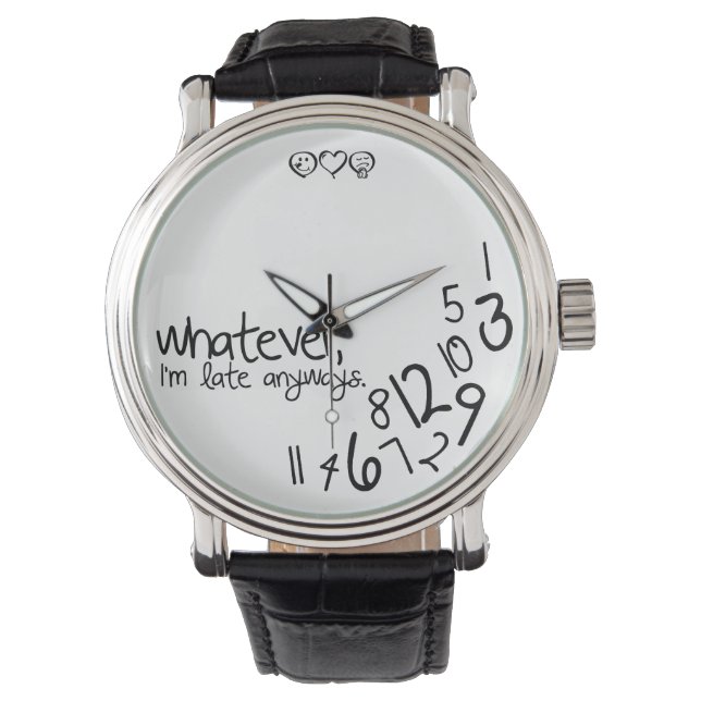 Montre Quoi qu'il en soit, je suis en retard (devant)