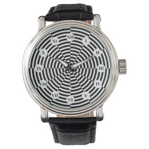 Montre Radiation noire et blanche (romaine) par Kenneth Y