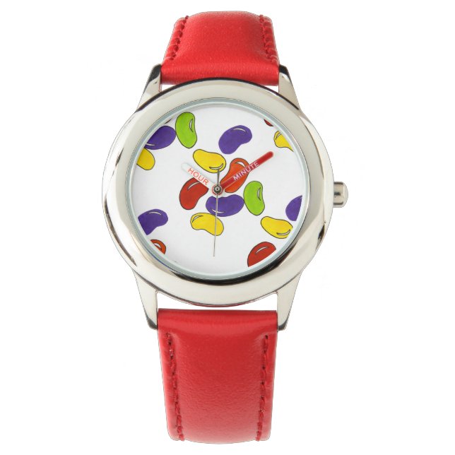 Montre Rainbow Jelly Bean Beans Jellybean Candy Watch (devant)