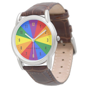 Montre Rainbow LGBTQ American Pride Diversité Drapeau