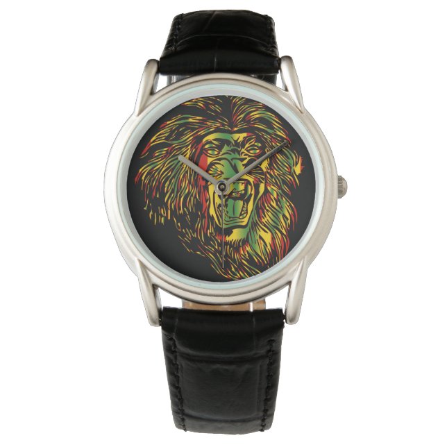 Montre Rasta Lion de Juda (devant)