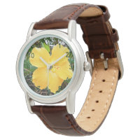 "Rayonnement d'or : Fleur d'Hibiscus jaune sur un