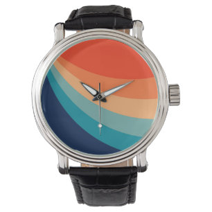 Montre Rayons solaires rétro colorés