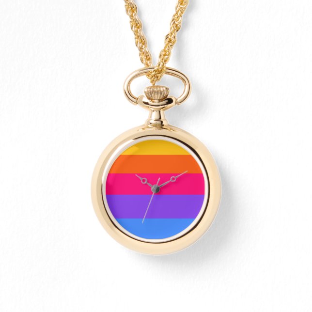 Montre Rayures arc-en-ciel (Recto)