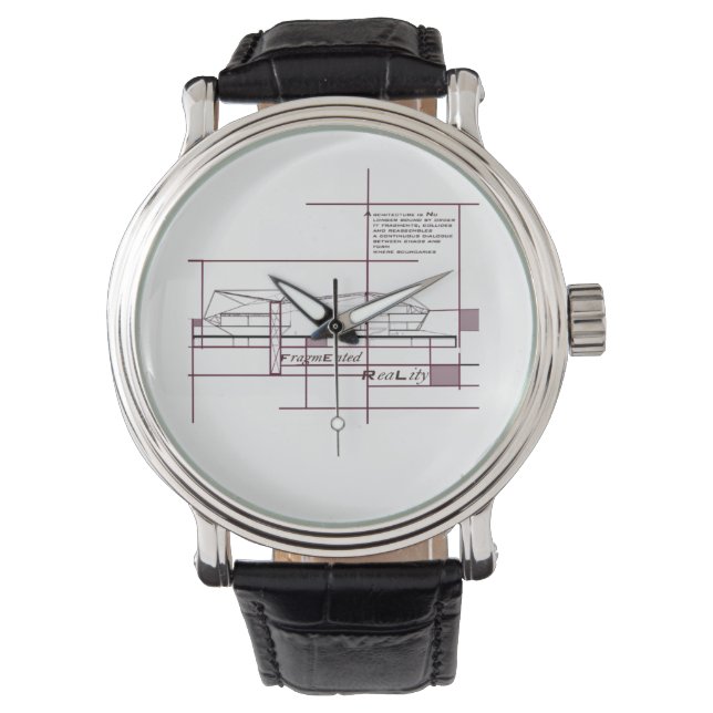 Montre Réalité fragmentée - Expression architecturale (devant)