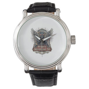 Montre Reaper Chrome Patriotique Squelette de Patriote So