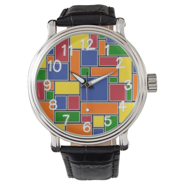 Montre Rectangles colorées (devant)