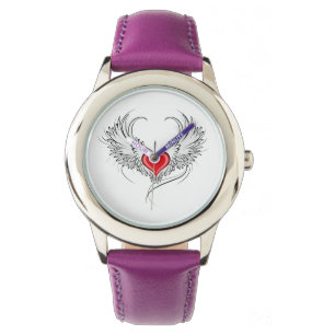 Montre Red Angel Coeur avec ailes