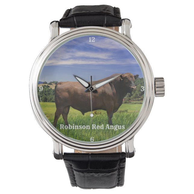 Montre Red Angus Bull (devant)