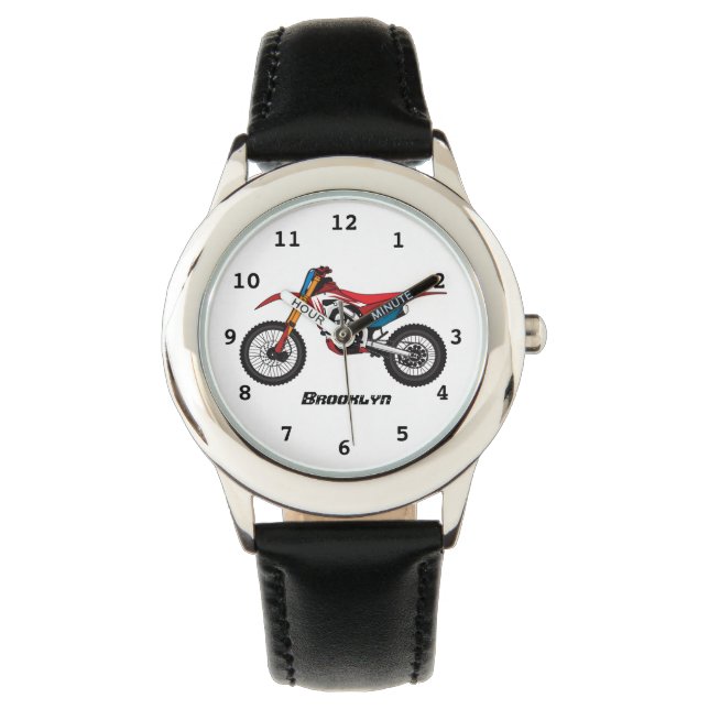 Montre Red dirt bike motorcycle (devant)