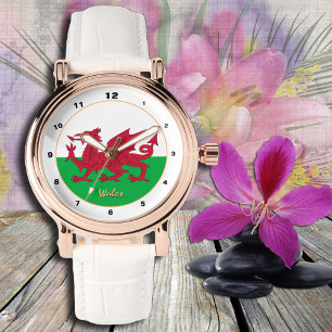 Montre Red Dragon watch, Wales fashion, Welsh Flag