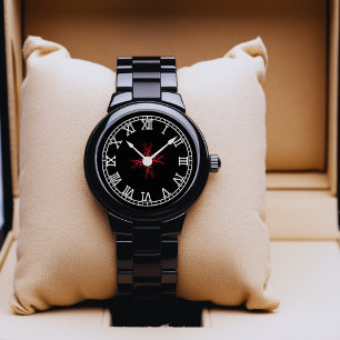 Montre Red Neuron Watch - Art Cerveau Scientifique