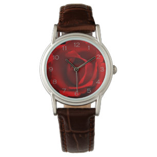 Montre Red Rose Grey Numéros wata