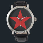 MONTRE RED STAR<br><div class="desc">Une étoile rouge, cinq pointes et remplie ( ), est un symbole important souvent associé à l'idéologie communiste, notamment en combinaison avec le marteau et la faucille. Il a été largement utilisé dans les drapeaux, les emblèmes de l'État, les monuments, les ornements et les logos. Red Star est aussi le...</div>