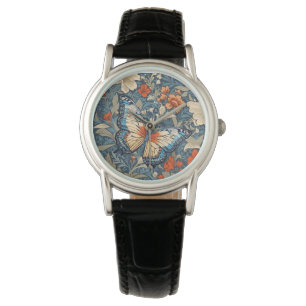 Montre Regal Butterfly Amidst William Morris Floral