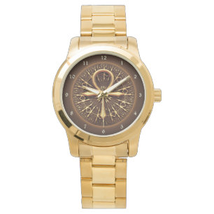 MONTRE REGARDE - ORNEMENT D'OR DE L'ÉGYPTIEN ANKH