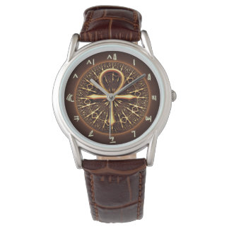 MONTRE REGARDER - EGYPTIEN ANKH GOLDEN ORNAMENT