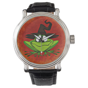 Montre Regarder la grenouille Vintage bracelet en cuir no