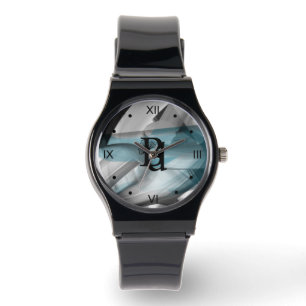 Montre Regarder la tendance Art Abstrait Océan bleu