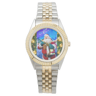 Montre Regarder le rouge Noël Père Noël en hiver