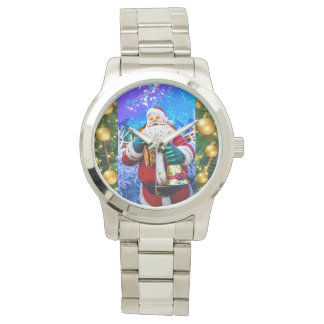 Montre Regarder le rouge Noël Père Noël en hiver