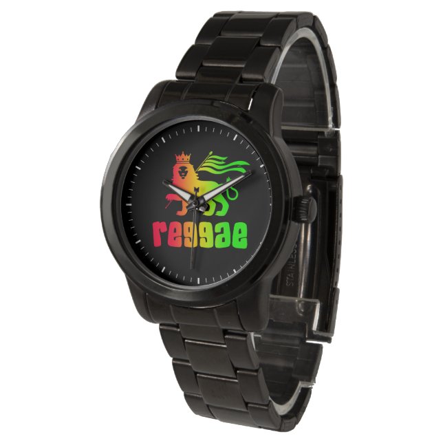 Montre Reggae Rasta Lion (Incliné)