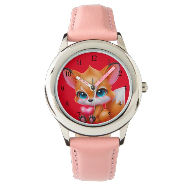 Montre Renard bébé adorable (devant)