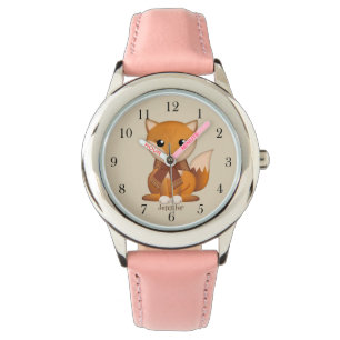 Montre Renard mignon d'automne et nom de coutume