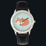 Montre Renard rouge endormi<br><div class="desc">Image vectorielle adorable d'un petit renard rouge mignon.</div>