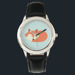 Montre Renard rouge endormi<br><div class="desc">Image vectorielle adorable d'un petit renard rouge mignon.</div>