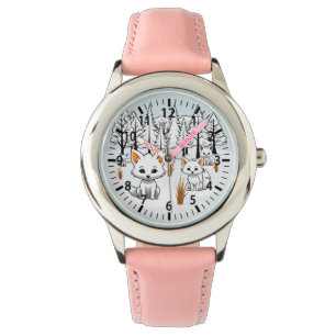 Montre Renards arctiques - Paysage hivernal