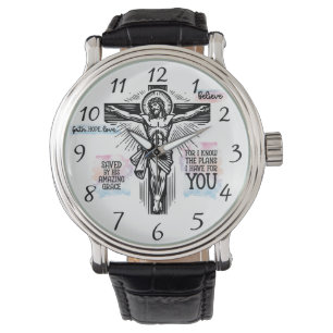 Montre Représentation de Jésus sur la Croix