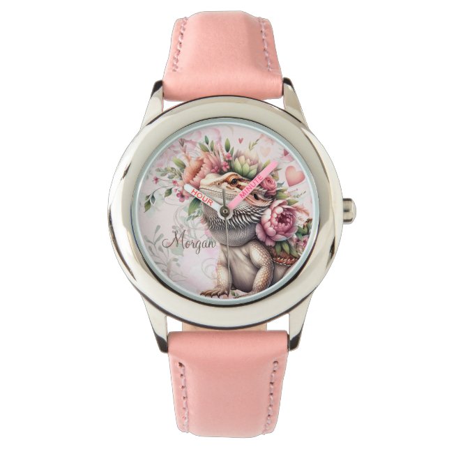 Montre Reptile Lizard Anniversaire Monogramme (devant)