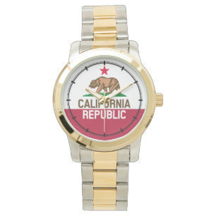 Montre RÉPUBLIQUE DE CALIFORNIE Drapeau Drapeau Drapeau D