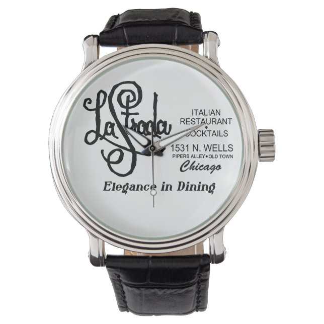Montre Restaurant La Strada, Vieille Ville, Chicago, IL (devant)
