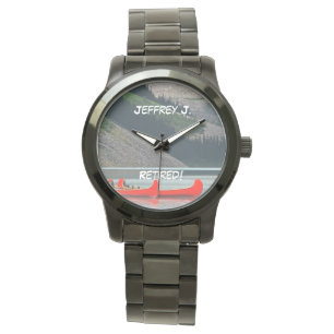 Montre Retraité ! Wrist Watch Kayaks Mtns, Unisex surdim