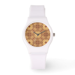 Montre Rétro arrière - plan coloré de motif