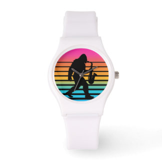 Montre Retro Bigfoot Saxophone Coucher de soleil