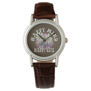 Montre Retro Happy Mind Happy Life