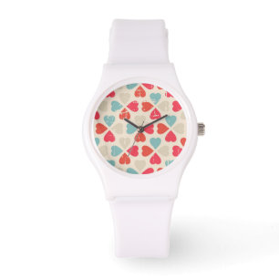 Montre Rétro motif de Saint-Valentin