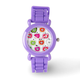 Montre Rétro motif mignon de pomme