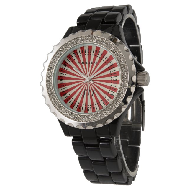 Montre Retro Vintage Popcorn Classic Roulette à rotation (Incliné)