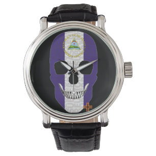 Montre REUNIONES Nicaragua reloj hombre correa cuero