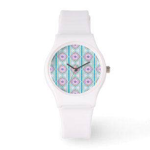 Montre Rêve Pastel Boho Géométrique Kaléidoscope