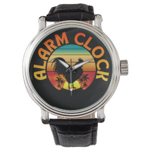 MONTRE RÉVEIL VINTAGE COQ DU MATIN POULE