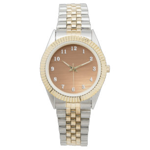 Montre Revêtement de cuivre brossé