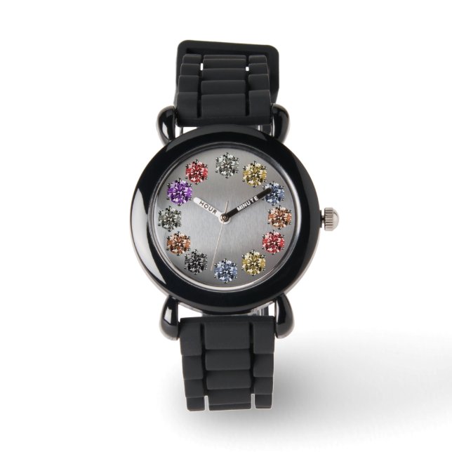 Montre Rhinestone Gemstone Style Glam Girl (Recto)